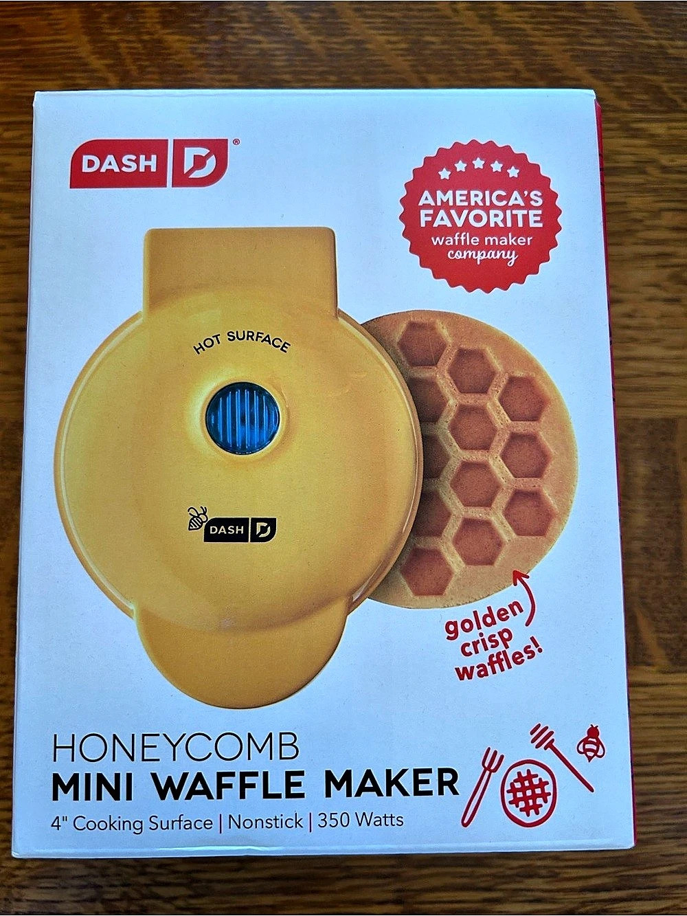 Dash HONEYCOMB Mini Waffle Maker